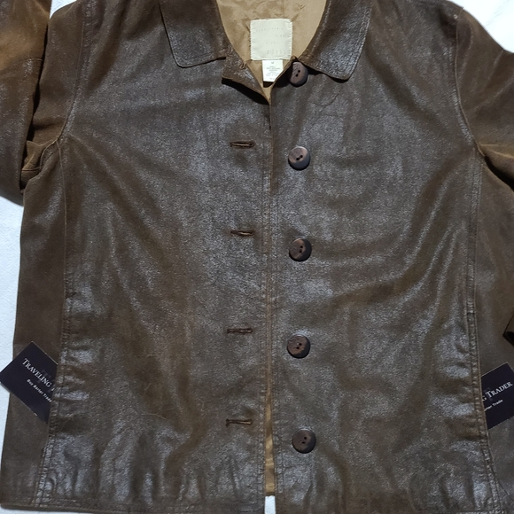 J. jill 100% Leather Jacket - Picture 2 of 6